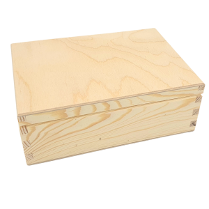 Wooden storage crate made of pine, 22 × 16 × 8 cm (H)