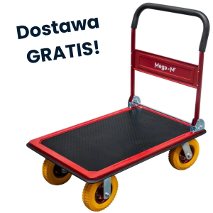 Platform trolley, load capacity 450 kg, polyurethane wheels