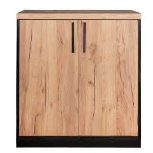 Office cabinet for binders H- 85 cm W- 80 cm D- 35 cm oak kraft / black N