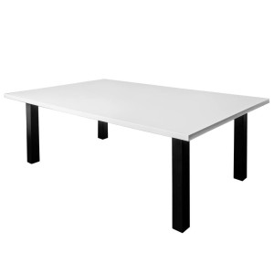 Conference table H- 76 cm W- 200 cm D- 120 cm alpine white N