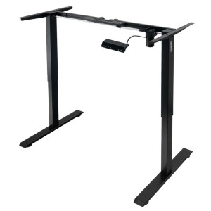 Furvero Electric Height Adjustable Desk Frame, Single Motor (Desktop 120–140 × 60–70 cm), Black N