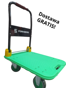 Green Platform Trolley 300 kg | Heavy-Duty Warehouse Transport Cart