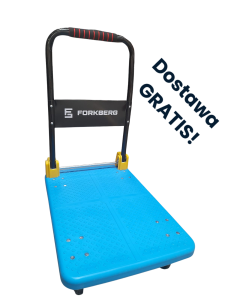 Blue Platform Trolley 300 kg | Heavy-Duty Warehouse Transport Cart