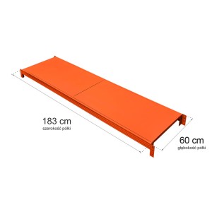 Shelf for warehouse rack FORTIS LIGHT L-183 cm D-60 cm