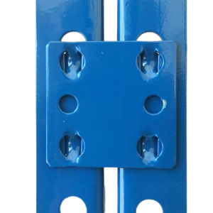 Frame connector for Riveto shelving systems