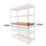 Complete shelf for Riveto shelving 1841 x 925 mm, with 16 mm chipboard panel