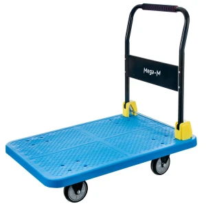 Platform trolley 400 kg, 61 cm x 90 cm, blue, M-series